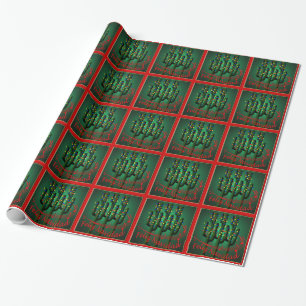 Jul Fiesta Feliz Navidad Cactus Träd Presentpapper
