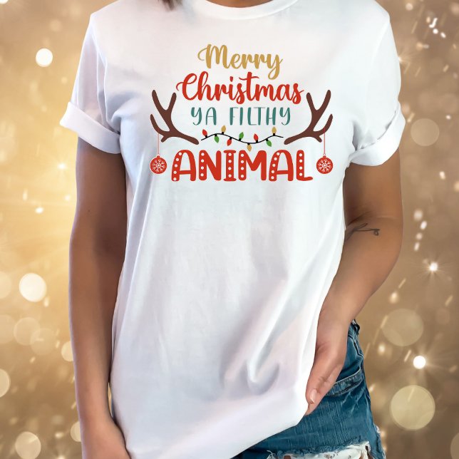 Jul Filthy Animal Funy T-Shirt (Skapare uppladdad)