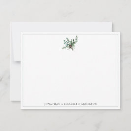 Jul Firad Foliage Minimalist  Anteckningskort