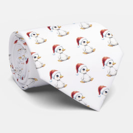 Jul Firande Baby Gås Med Tomte Hatt Slips
