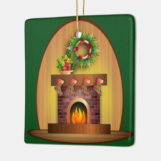 Jul firande julgransprydnad keramik (Vänster)