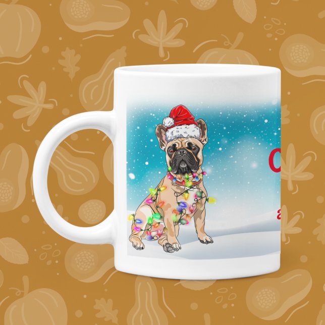 Jul Firande Jultomten Pug Pet Hund Namn Kaffemugg (Skapare uppladdad)