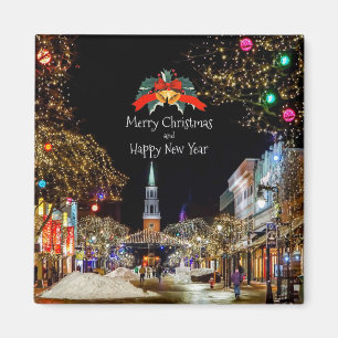 Jul Firande, ljus och baubles Magnet