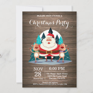 Jul firande Party Inbjudan Tomte