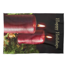 Jul Firande Red Candles Winter Helgdagars