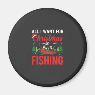 Jul Fiske Tomte Semester Vektor Magnet