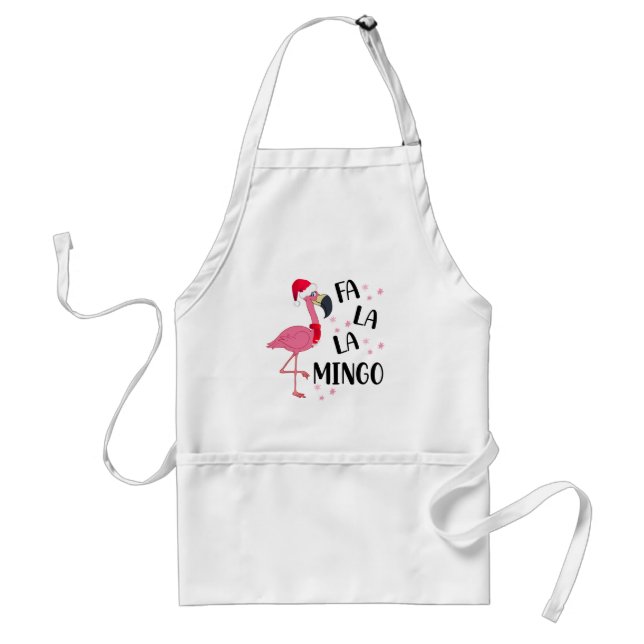 Jul Flamingo Apron Förkläde (Framsidan)