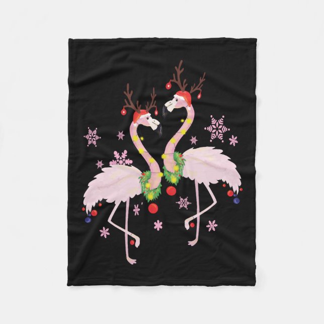 Jul Flamingo Fleecefilt (Framsidan)