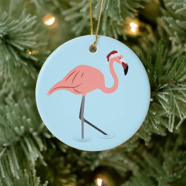 Jul Flamingo Julgransprydnad Keramik (Träd)