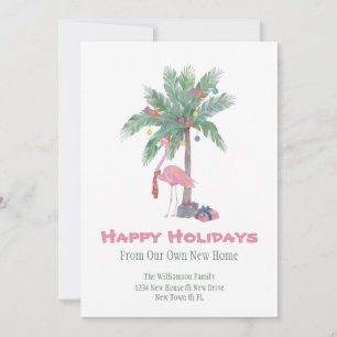 Jul Flamingo Nytt Hem God Jul Julkort