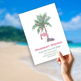 Jul Flamingo Nytt Hem Varmaste Önskningar  Julkort