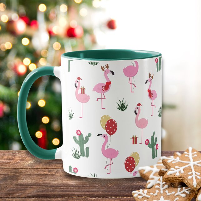 Jul Flamingo Party | HELGDAGAR Mugg (Skapare uppladdad)