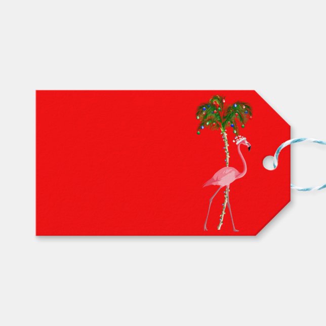 Jul Flamingo Presentetikett (Framsidan (Horisontell))