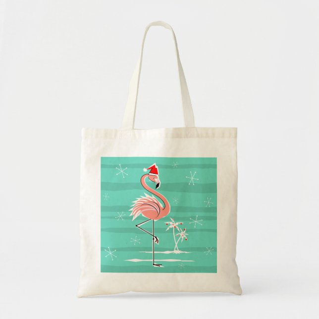Jul Flamingo Rand tote bag Tygkasse (Framsidan)