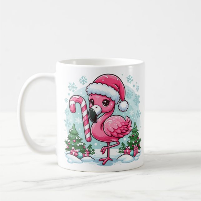 Jul Flamingo Sublimering Clipart-10424 Kaffemugg (Vänster)