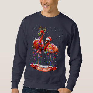 Jul Flamingos Lång Ärmad Tröja