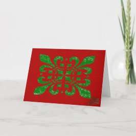 Jul Fleur De Lis Helgkort