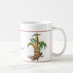 Jul Fleur-de-lis med krokodiler Kaffemugg
