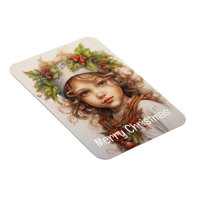 Jul Flicka Anpassad 23 av 25 Magnet (Högersidan)