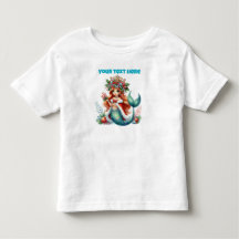 Jul Flicka för Småbarn T-Shirt – Redigerbar Text