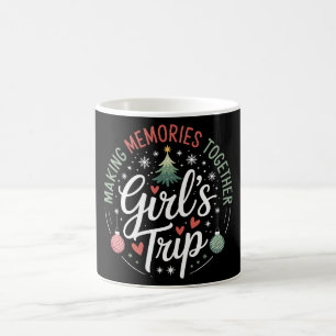 Jul flickresan gör minnen tillsammans Xmas Kaffemugg