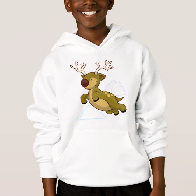 Jul Flies Reindeer T-shirt (Framsida)