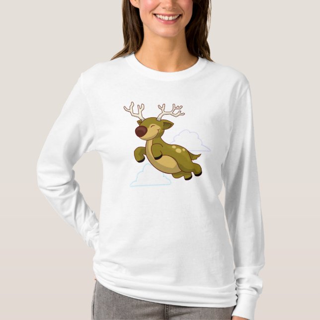 Jul Flies Reindeer Tee (Framsida)