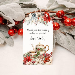 Jul Floral Eftermiddags Te Party Tack Presentetikett