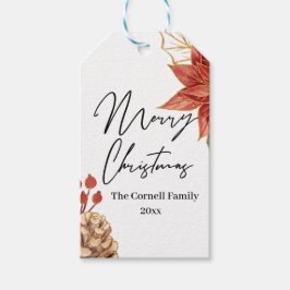 Jul Flower Presentetikett