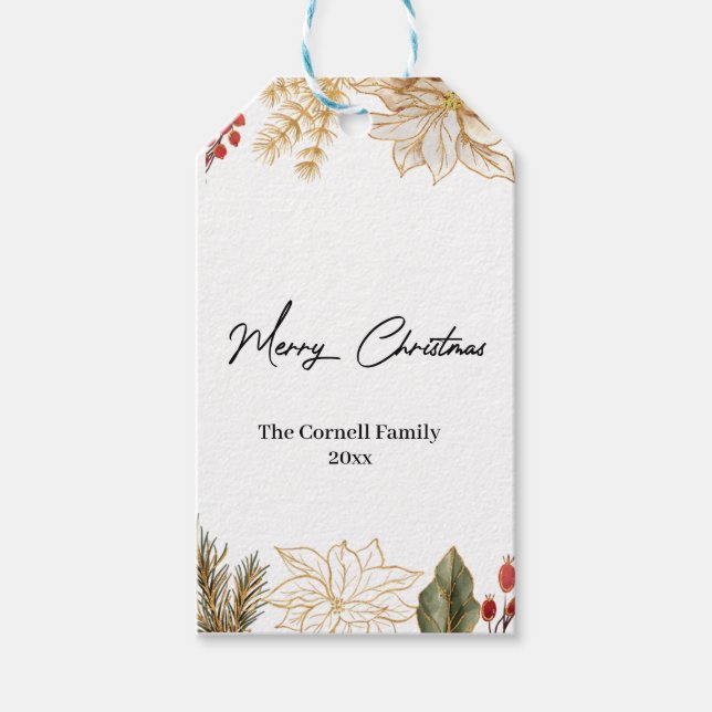 Jul Flower Presentetikett (Framsidan)