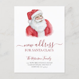 Jul flytt av adress högtid flytt meddelande vykort