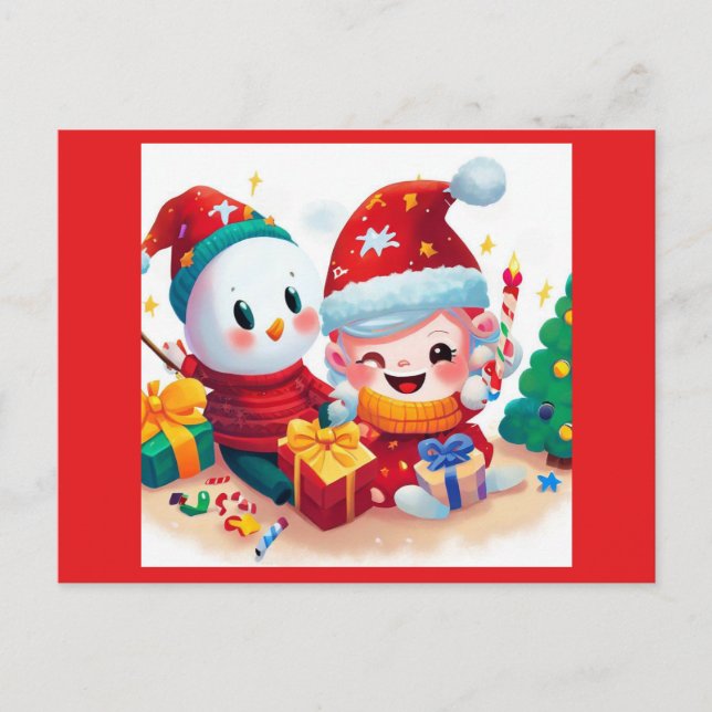 Jul födelsedag 5 vykort (Framsida)