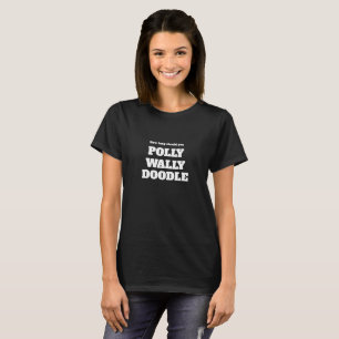 Jul Födelsedag årsdag POLLY WADDLE DOODLE T Shirt