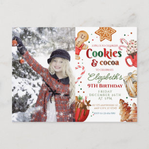 Jul födelsedagskakor och kakao Festive Vykort