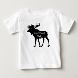 Jul för älg för ostkustbaby gullig lantlig t shirt
