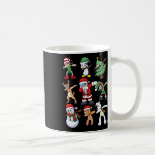 Jul För barn Boys Dabbing Santa Elves Julafton G Kaffemugg