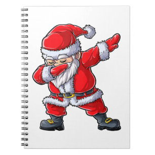Jul för Boys Dabbing Santa Girls Anteckningsbok
