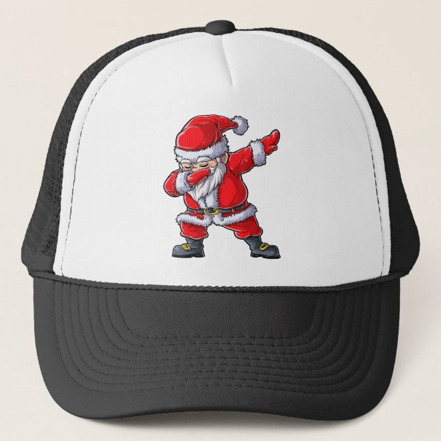 Jul för Boys Dabbing Santa Girls Keps (Framsida)