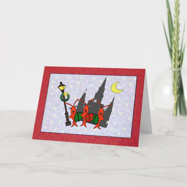 Jul för Caroling kräftor-/hummerdomkyrka Helgkort (Framsida)