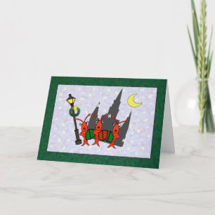 Jul för Caroling kräftor-/hummerdomkyrka Helgkort