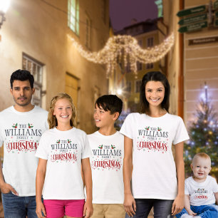 Jul för Cute Matching-familjen T Shirt