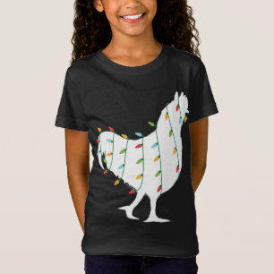 Jul för djuret Lover-julen Ljus Chicke T Shirt