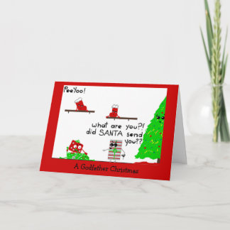 Jul för en gudfader helgkort