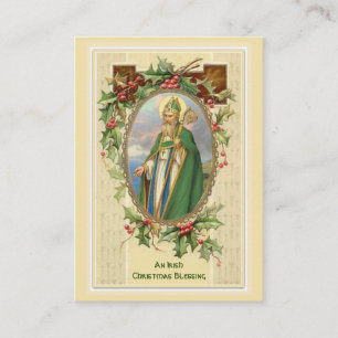 Jul för en irländare som välsignar St Patrick Visitkort