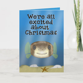 Jul för en PorcupinePufferfisk Kort
