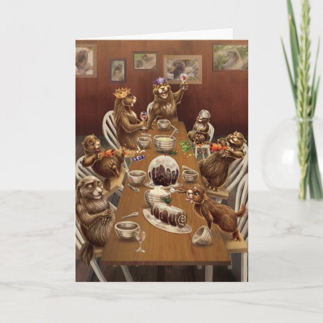 Jul för en västkusten: Marmots Helgkort (Framsida)