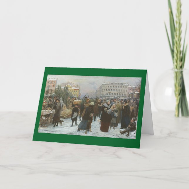 Jul för en Victorian Helgkort (Framsida)