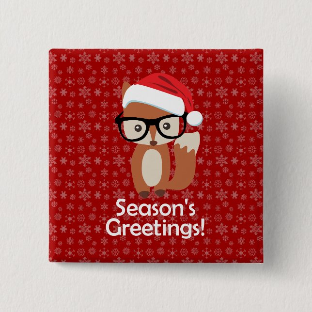 Jul för exponeringsglas för Hipsterhelgdagräv Knapp (Framsida)