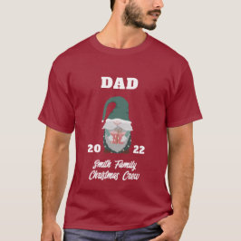 Jul för familjen Cute Santa Gnome Pappa T Shirt