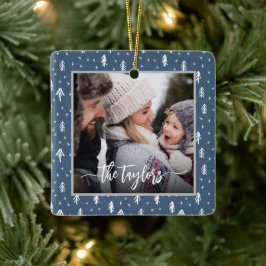 Jul för familjen Rustic Gräs Julgransprydnad Keramik